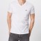 Tricou barbati din bumbac cu decolteu in V, Alb (Marime: S)