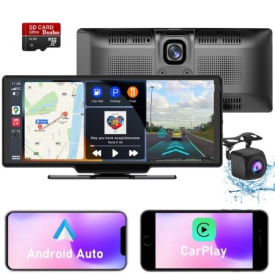 Navigatie Auto Multimedia,Display 10.26inch,Camera inregistrare fata+spate inclusa,Ecran IPS HD full-touch,CarPlay/Android Auto,Wireless,MirrorCast foto