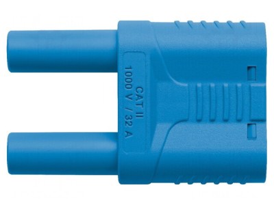 Conector Banană 4mm 32A Albastru Izolat foto