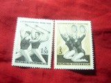 Serie Austria 1965 - Sport - Gimnastica , 2 valori, Nestampilat