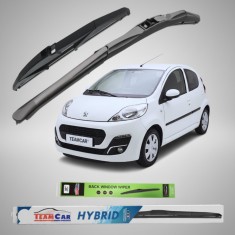 Ștergătoare Peugeot 107 5 uși Facelift II (2012&ndash;2014) Hibrid | Set Complet &ndash; TeamCar&reg;