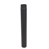 Burlan evacuare fum, otel, 120 x 1000 mm, negru