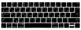 Cumpara ieftin Protectie din silicon pentru tastatura, model limba araba, culoare neagra, compatibila cu MacBook PRO 13 15 inch cu Touch Bar pentru Model A2159 A1989, Oem