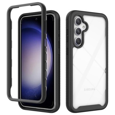 Husa pentru Samsung Galaxy S23 FE + Folie - Techsuit Defense360 Pro - Black foto