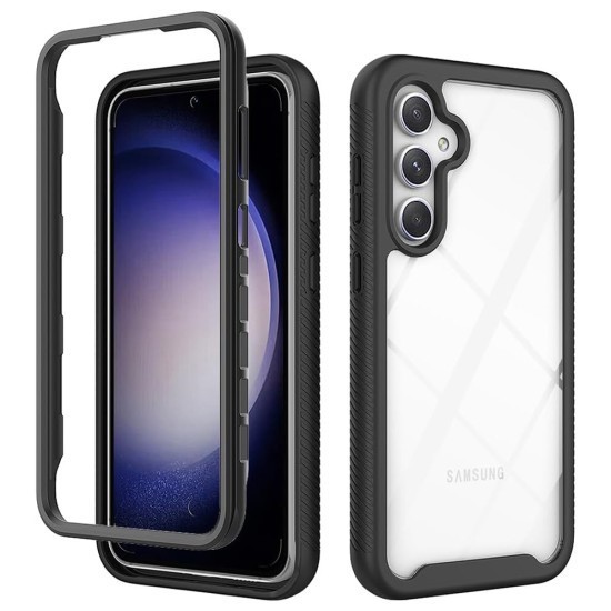 Husa pentru Samsung Galaxy S23 FE + Folie - Techsuit Defense360 Pro - Black