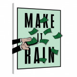 Tablou Canvas, Tablofy, Make It Rain &middot; Monopoly Edition, Printat Digital, 70 &times; 100 cm