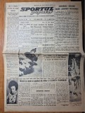 ziarul sportul popular 29 decembrie 1966 - interviu dan coc fundasul rapidului,fotbal universitatea cluj