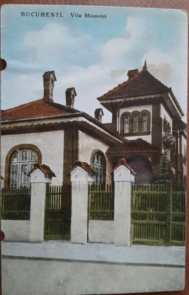 Carte postala, Bucuresti, Vila Minovici, 1930