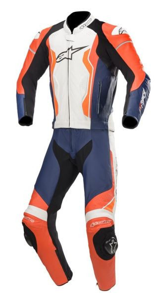 Costum Moto Alpinestars Gp Force Negru / Alb / Rosu / Portocaliu / Fosforescent Marimea 48 3160619/3124/48