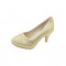 Pantofi eleganti cu toc pentru fetite MRS M1289-2AU, Auriu