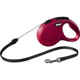 Lesa Flexi Classic, cu Snur, marimea S, 5 m/12 kg, Ro?u
