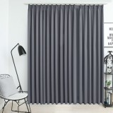 Gossi draperie opaca, gri, 290 x 245 cm, cu carlige