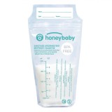 Pungi Depozitare Lapte Matern, Honey Baby, Capacitate 200ml, Set 15 Bucăți, Fără BPA