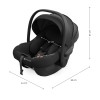 Scoica auto Kinderkraft I-Lite i-Size 40-87 cm, Black pentru bebelusi