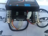 Set 2 Blitz LED Auto 24V Galbene/Portocalii KH24, Profesionale, Rezistente la Soc/Praf/Apa, 4cm Lungime