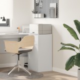 vidaXL Bufet cu sertar Alb 38 x 34 x 75 cm 869546