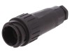 Conector circular tată Amphenol 18 pini, baionetă, pe cablu, dreapta, negru, 100V