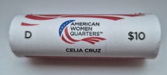 Statele Unite (SUA) - Fasic (40 monede) 25 centi 2024 D (Femei: Celia Cruz; mintmark: D) KM-788 UNC !!!