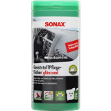 Lavete curatare suprafete din plastic SONAX Plastic Care Wipes 25 buc. SO412100