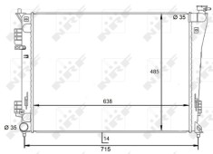 NRF 59092 Radiator, racire motor