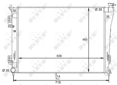NRF 59092 Radiator, racire motor foto