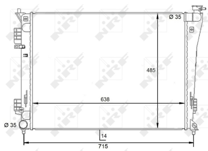 NRF 59092 Radiator, racire motor
