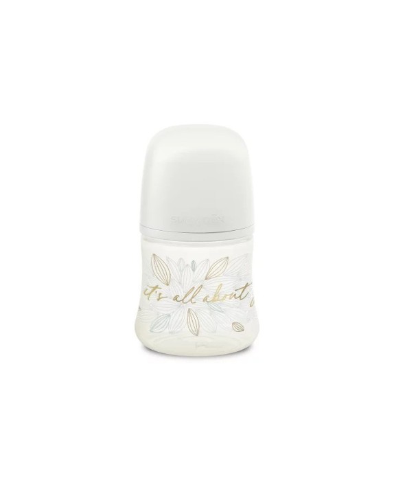 Biberon 150 ml tetină fiziologică SX Pro cu debit lent Gri Gold Premium