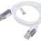 Cablu USB 3.0 RJ45 7,5m alb Goobay