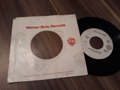 VINIL PETER,PAUL &amp;amp; MARY-BLOWIN&amp;#039;IN THE WIND DISC WARNER BROS.RECORDS US STARE EX foto