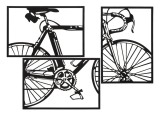 Mauro Ferretti Set Panouri Perete Bicicleta 3 Bucati cm 40X1.3X60 (Singura Buc.) | Aosom Romania