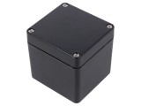 Carcasă universală poliester neagră 75mm x 80mm x 75mm
