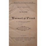 Grigore Alexandrescu - Scrieri in versuri si prosa (Editia: 1902)