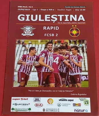 Program meci fotbal RAPID BUCURESTI - FCSB 2 (23.03.2019) foto