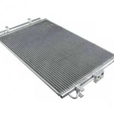 Condensator climatizare Kia Soul, 02.2009-02.2014, motor 1.6, 90kw/93 kw/103kw benzina, cutie manuala, full aluminiu brazat, 610(570)x390(370)x16 mm,