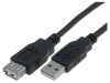 Cablu USB 2.0 Negru 5m, VCOM