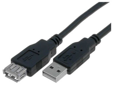Cablu USB 2.0 Negru 5m foto
