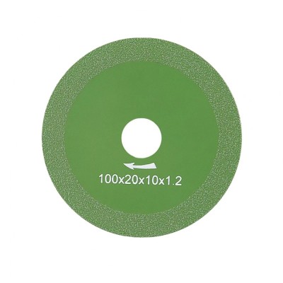 Disc de taiere pentru polizor unghiular, Diamant, 100 mm, Verde foto