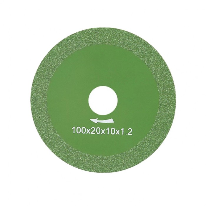 Disc de taiere pentru polizor unghiular, Diamant, 100 mm, Verde