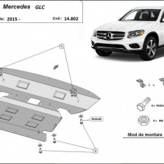 Scut motor metalic Mercedes GLC X253 2015-2022