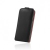 Husa Flip PLUS Samsung Galaxy Note Edge, Piele Ecologica, Neagra