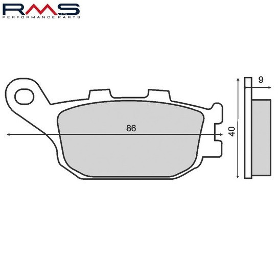 Set placute frana - Honda Jazz - CBF 500 - CBR 600 - Transalp 700 - Suzuki V Strom 650 - Bandit - Yamaha Fazer 600-1000cc (RMS)