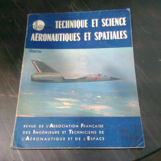 REVISTA TECHNIQUE ET SCIENCE AERONAUTIQUES ET SPATIALES NR.3/1967 (TEXT IN LIMBA FRANCEZA)