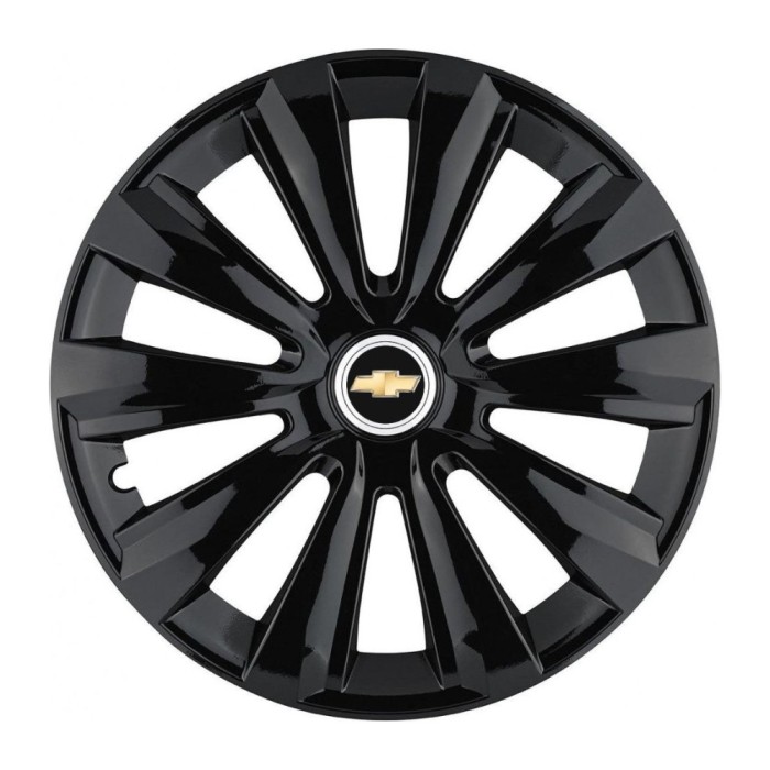 Set 4 Capace Roti, potrivite jantelor de R15, pentru Chevrolet, model delta negru