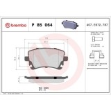 Placute frana Bentley Flying Spur (4w) 03.13-; Vw Phaeton (3d1 3d2 3d3 3d4 3d6 3d7 3d8 3d9) 04.02-03.16, Spate, BREMBO