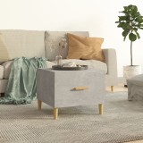 Gossi masuta de cafea, gri beton, 50x50x40 cm, lemn compozit