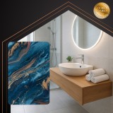 Covoras de baie 80x50 cm, baza antiderapanta, suprafata absorbanta, dimensiune XXL