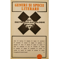 Genuri si specii literare: Mic dictionar-antologie pentru elevi - Irina Petras