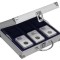 Valiza din aluminiu SAFE pentru 24 monede gradate