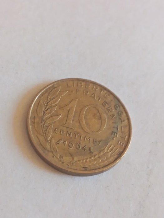 Franta 10 centimes 1964