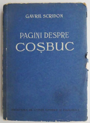 Pagini despre Cosbuc. Contributii la cunoasterea vietii si operei poetului &amp;ndash; Gavril Scridon foto